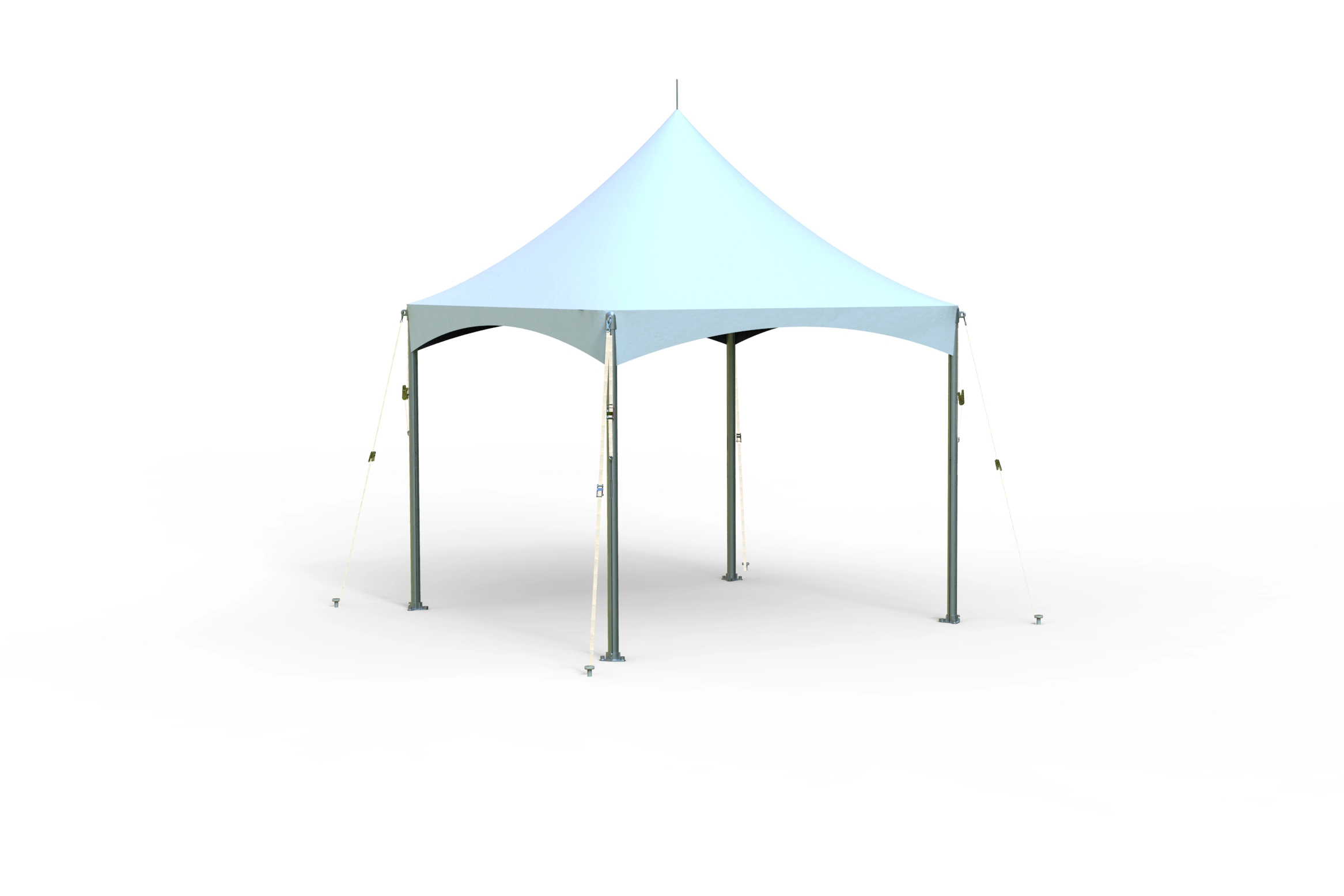 Small frame tent rendering Anchor Industries design