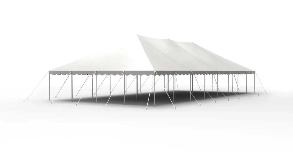 White frame tent rendering Anchor Industries outdoor events