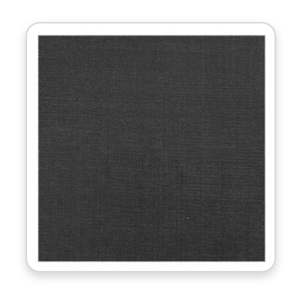 Black mesh fabric sample – square swatch of tent or cover material.