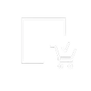 Minimal line icon of a shopping cart representing e-commerce.