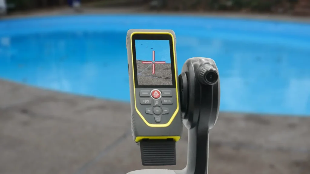 Pool inspection device used with Anchor Industries safety covers